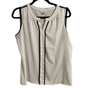 Calvin Klein white blouse size medium